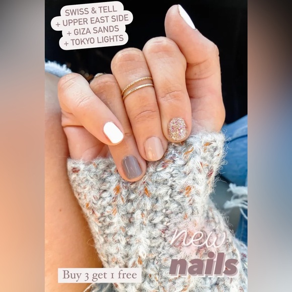 Color Street GIZA SANDS Nude Tan Solid Nail Strips Set - Picture 7 of 8